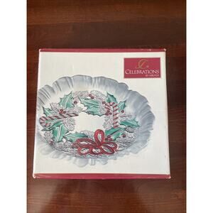 Mikasa Candy Cane Decorative Dish Candy Bowl Candy Bowl